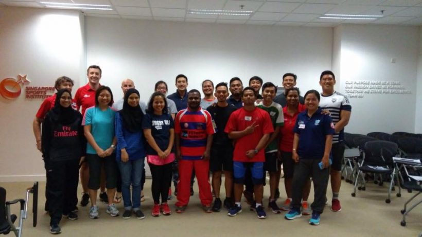 Perwakilan Indonesia mengikuti Pelatihan First Aid In Rugby (FAIR) di Singapore