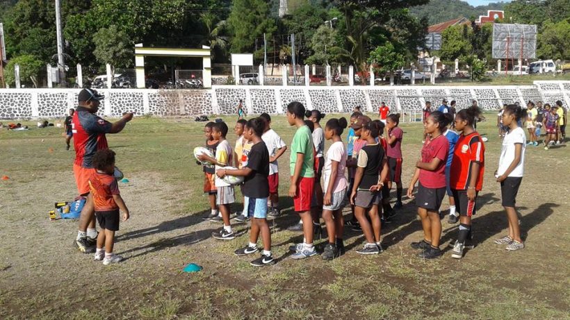 Hollandia Papua Rugby Held Get Into Rugby Session