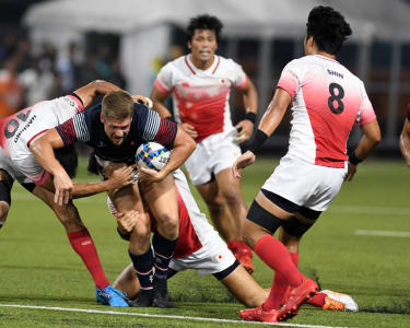 Putri Jepang dan Putra Hong Kong meraih emas pada Rugby 7s Asian Games 2018